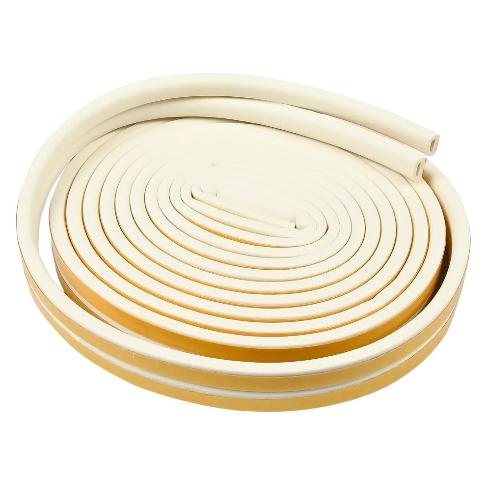 Tochtstrip rubber D-profiel 2 x 3 m wit