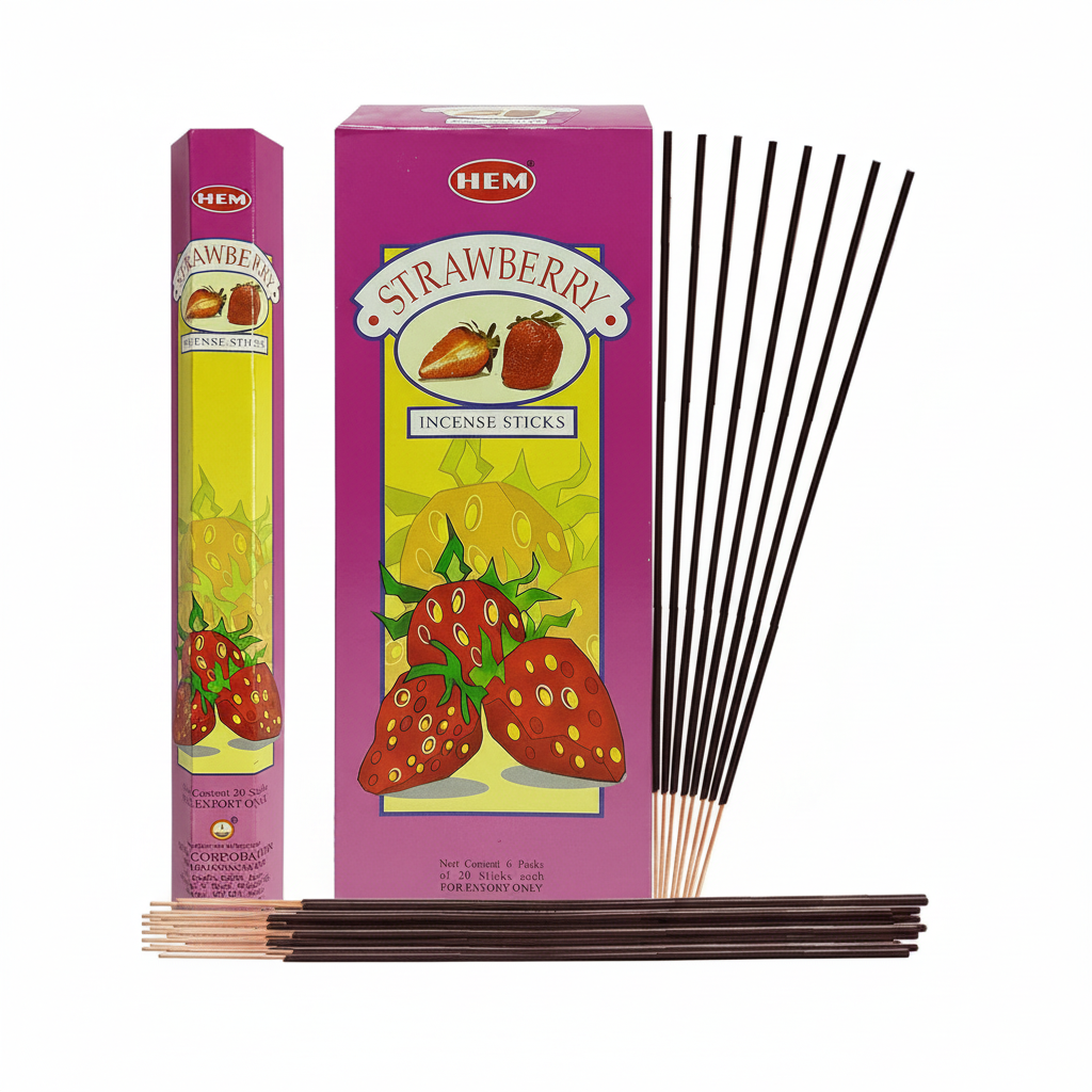 Vierkante productfoto HEM Strawberry wierook