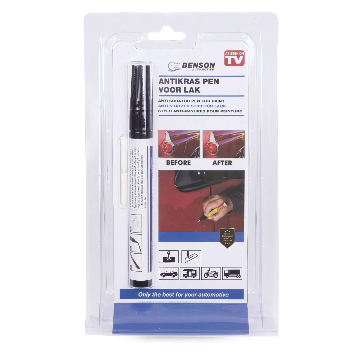 Benson Antikras Pen voor Autolak - Permanent - Waterbestendig - 4 ml