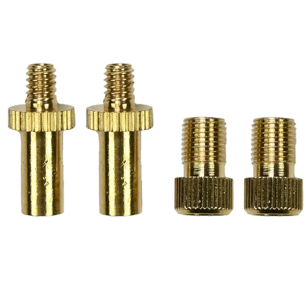 Fietspomp Nippelset – 4-delig – Messing – Dunlop &amp; Presta