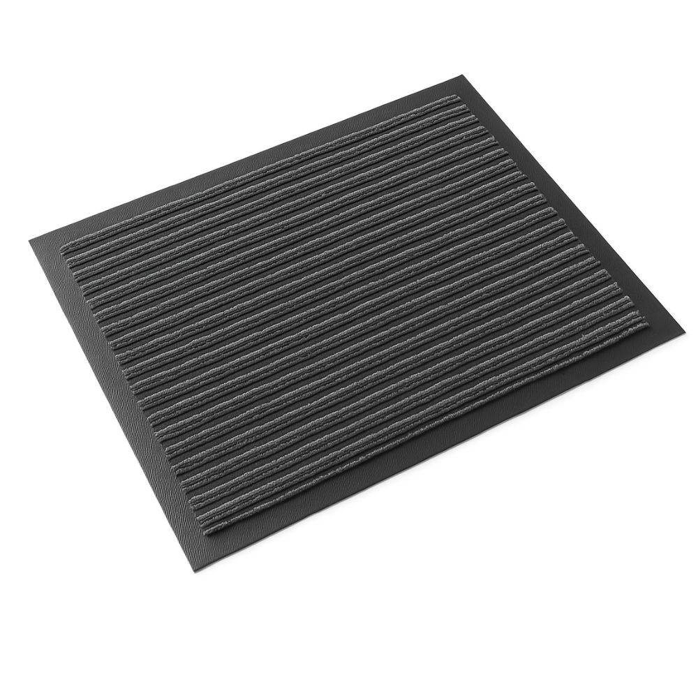 Absorberende en Slipvaste Deurmat Schoonloop 90 x 150 cm - Grijs Streep
